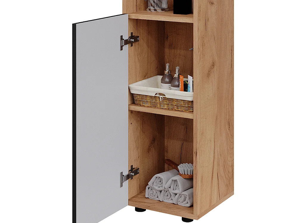 Armoire midisch anthracite à pois 30x30x95 irma