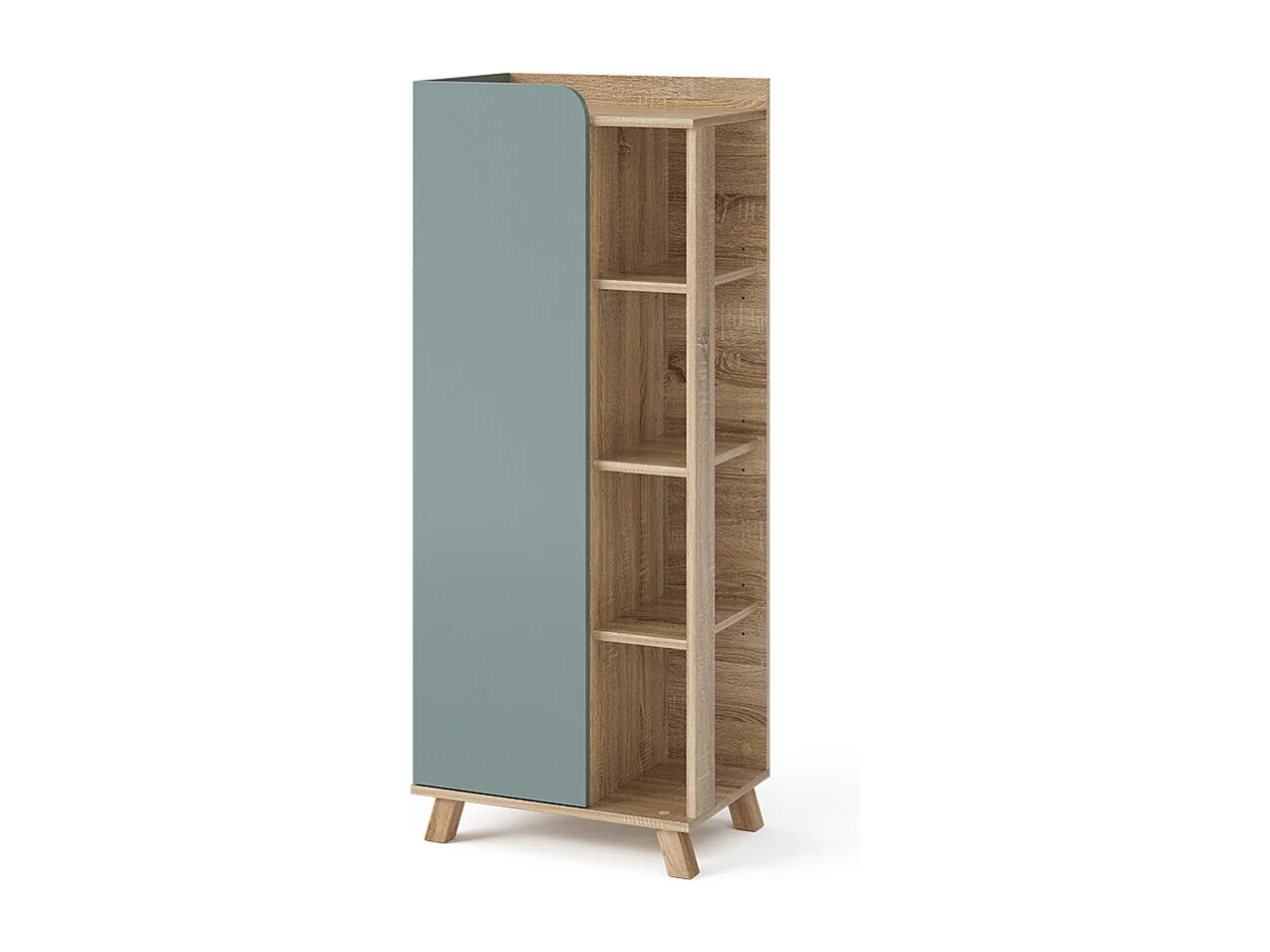 Meuble salle de bain sonoma/bleu 50x35x128 karen