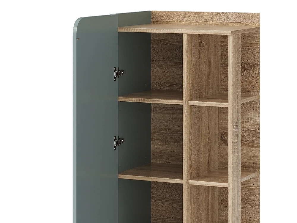 Meuble salle de bain sonoma/bleu 50x35x128 karen