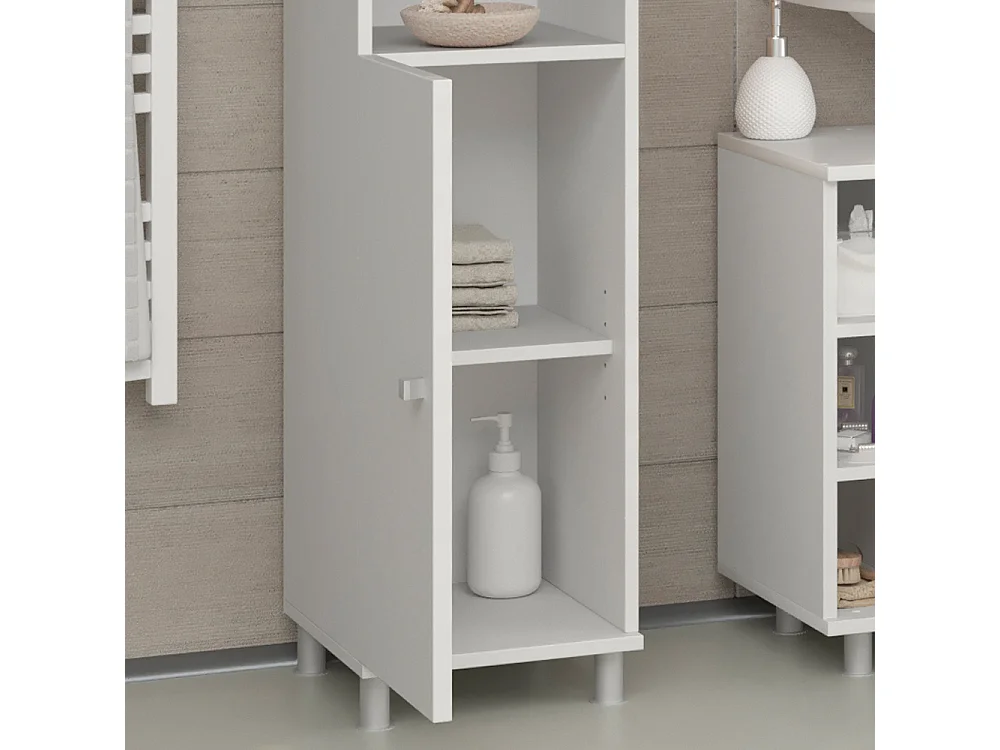 Badkamerkast wit 30x30x190 fynn