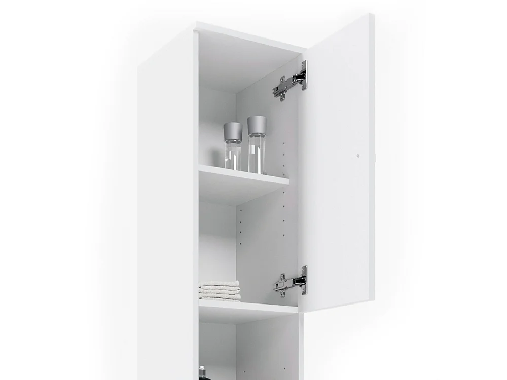 Badkamerkast wit 30x30x190 fynn