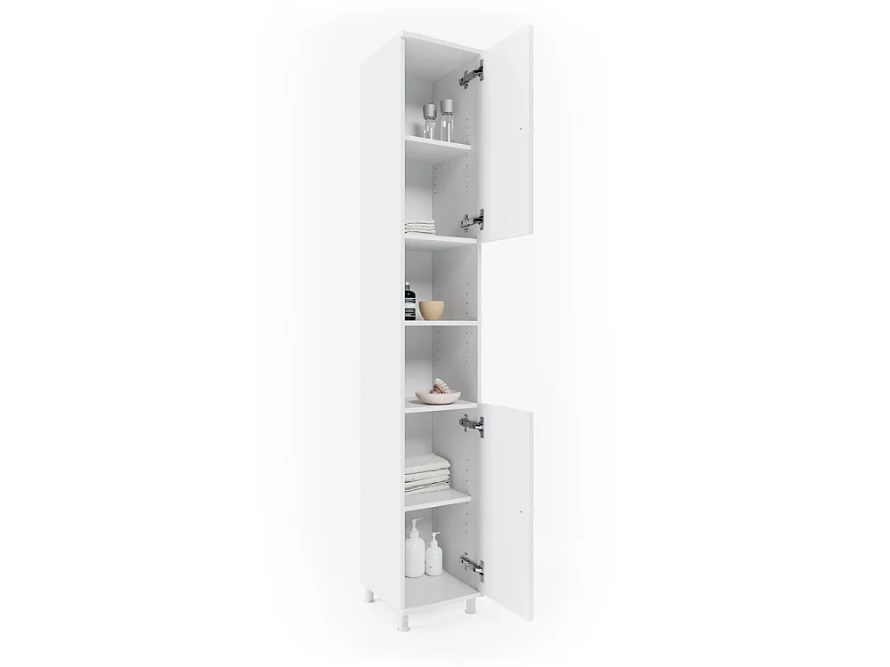Badkamerkast wit 30x30x190 fynn