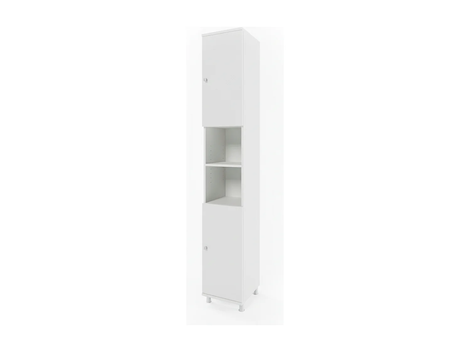 Meuble salle de bain blanc 30x30x190 fynn