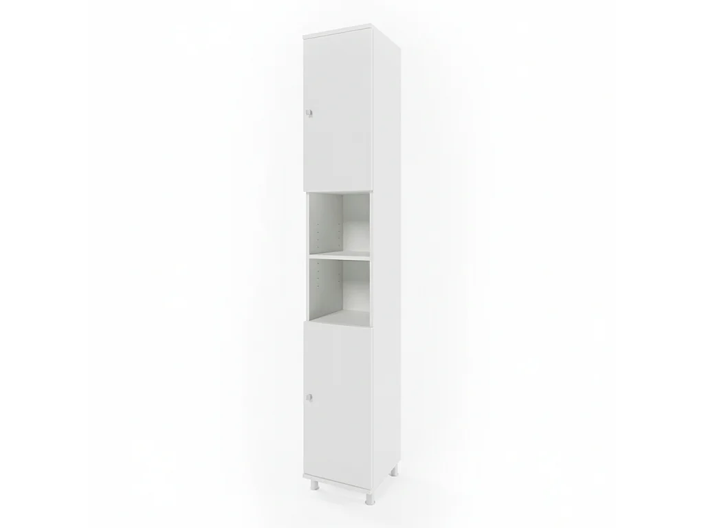 Badkamerkast wit 30x30x190 fynn
