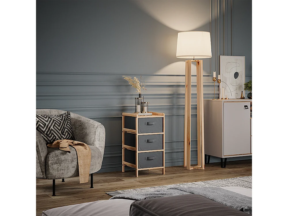 Mobile da bagno grigio 34.5x36.5x67 bruno