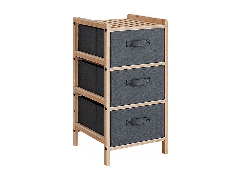 Armoire de salle de bain gris 34.5x36.5x67 bruno