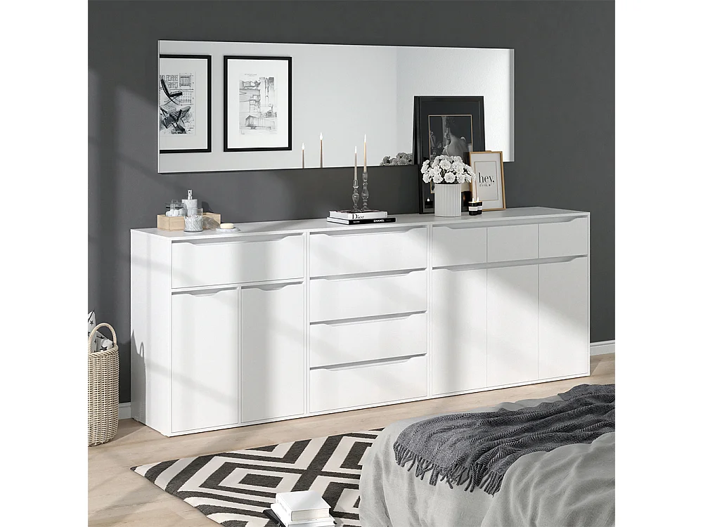 Armoire de salle de bain blanc 80.2x48x101.9 ruben