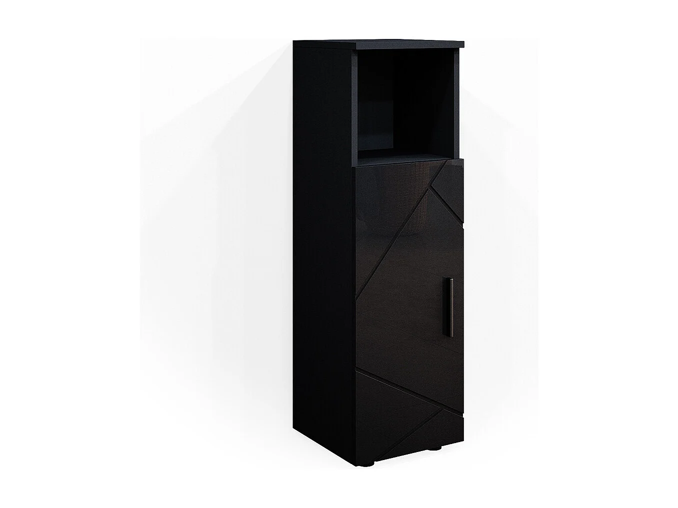 Midischrank anthrazit hochglanz 30x30x95 irma