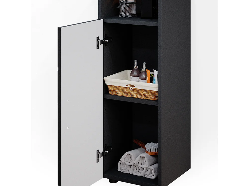 Midischrank anthrazit hochglanz 30x30x95 irma