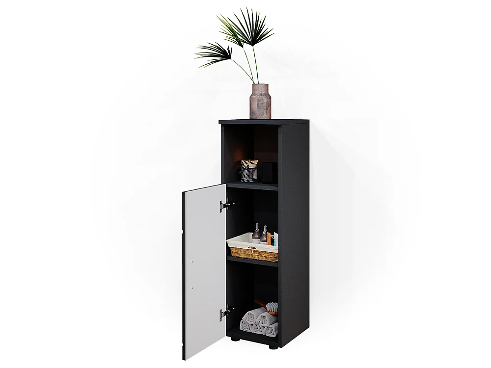 Midischrank anthrazit hochglanz 30x30x95 irma