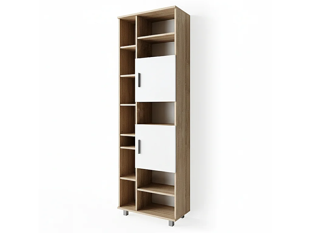 Szafka łazienkowa biały/sonoma 60x30x190 ilias
