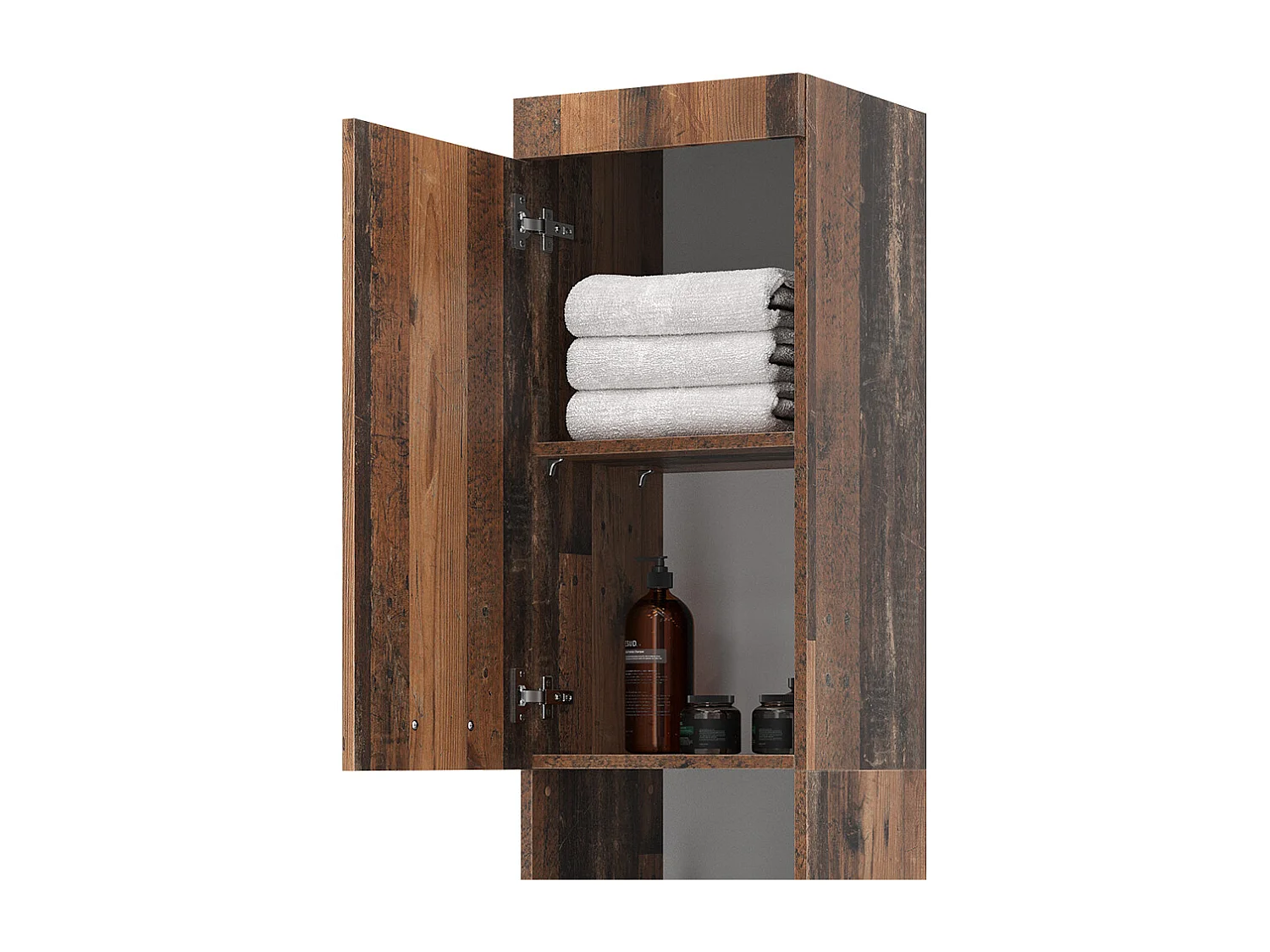 Armoire de salle de bain oldstyle 37x32.6x190 luna