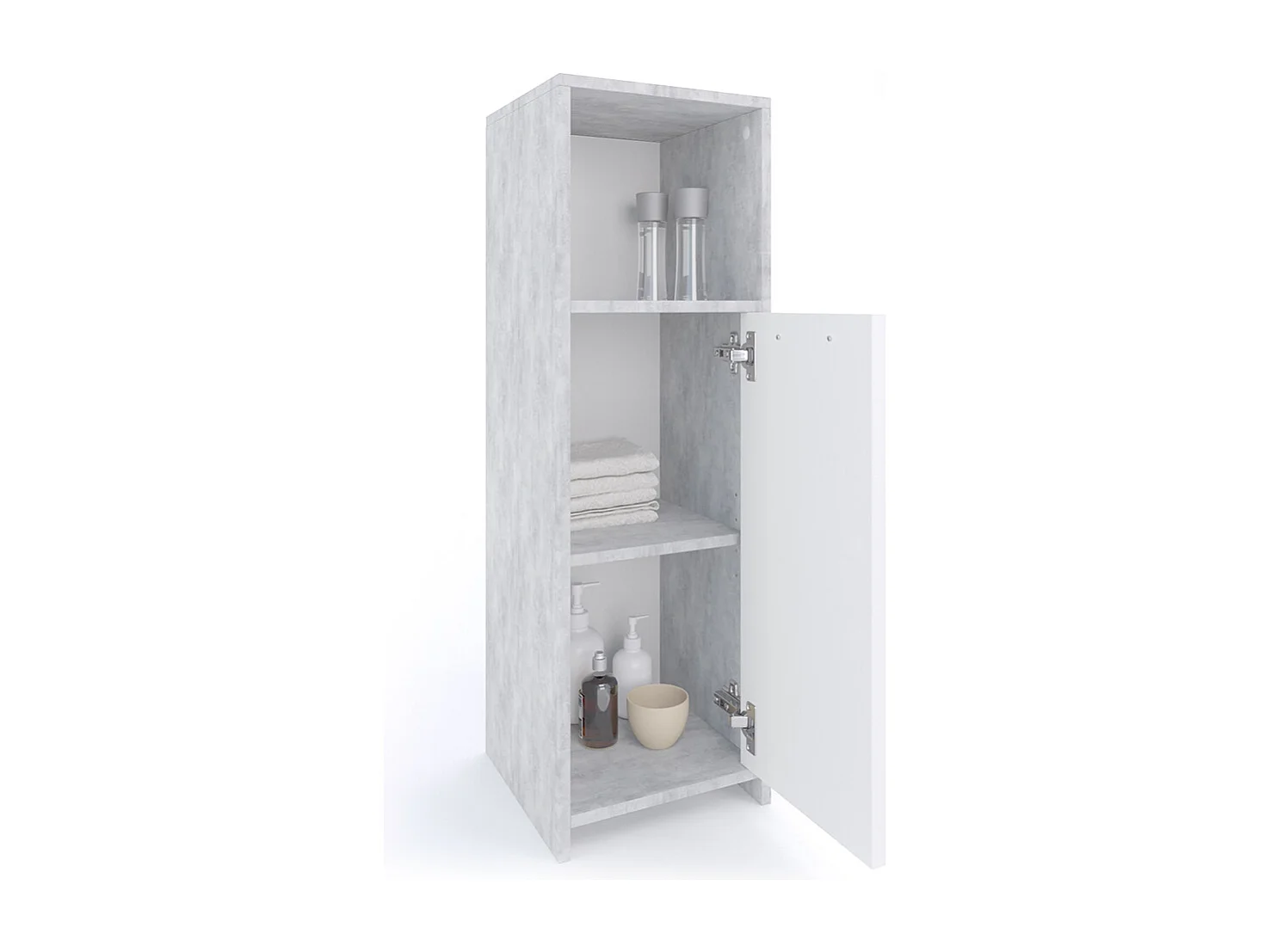 Meuble salle de bain béton 30x30x95 kiko