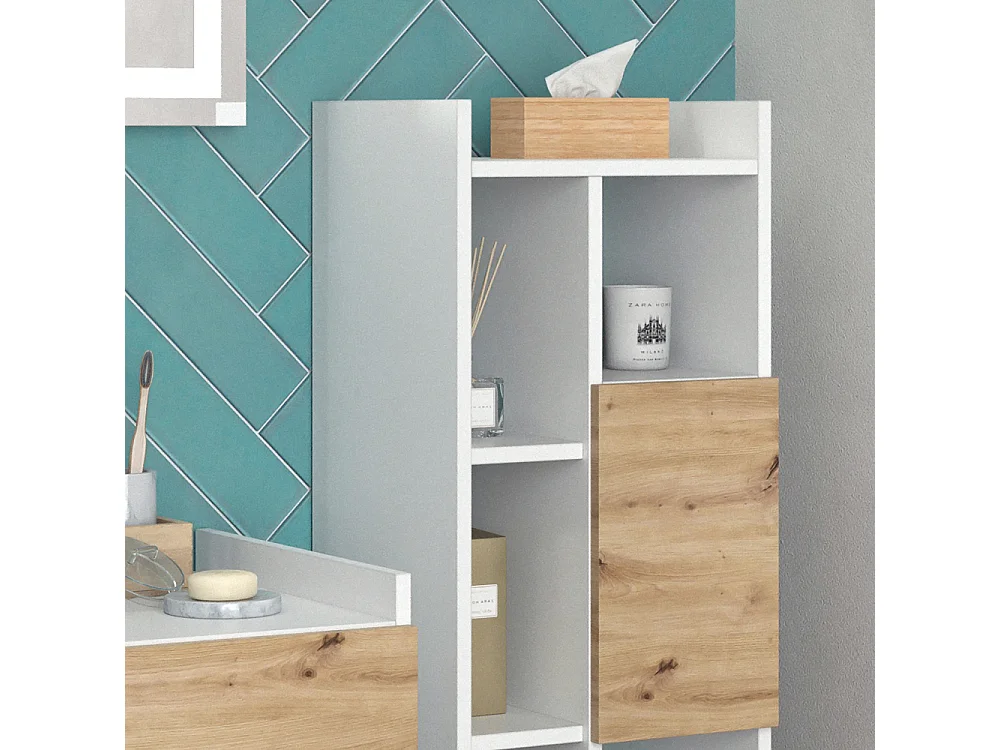 Badkamerkast wit 36x36x117 alf