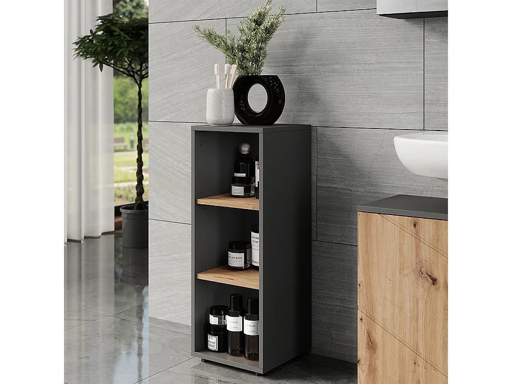 Armoire Midischrank anthracite/artisan 30x30x81 irma