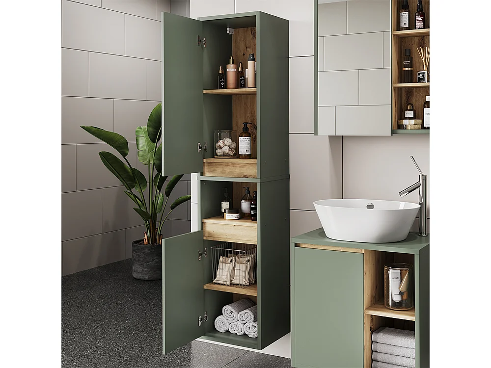 Hochschrank grün/artisan 38x33x170 viola