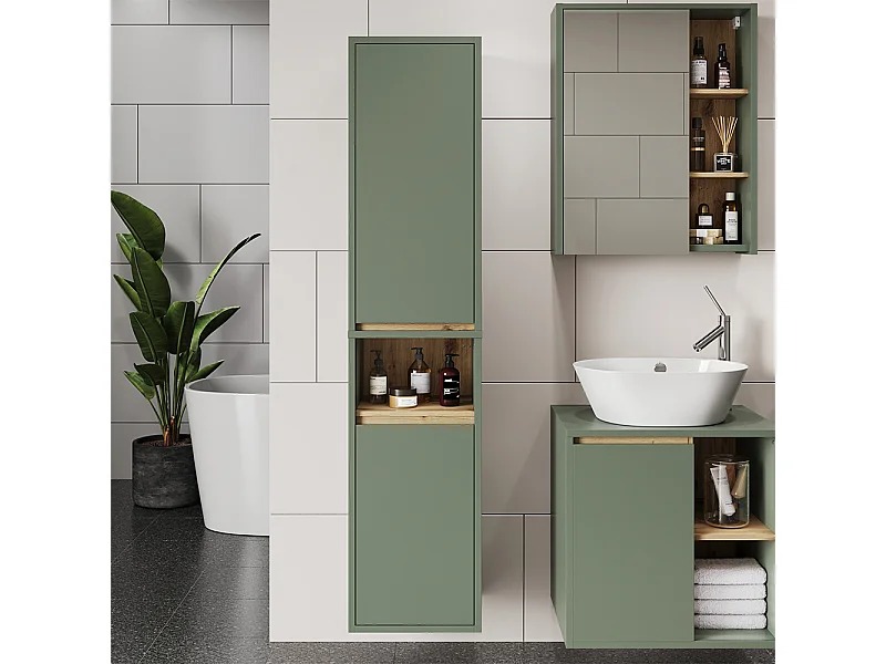 Armoire haute vert/artisan 38x33x170 viola