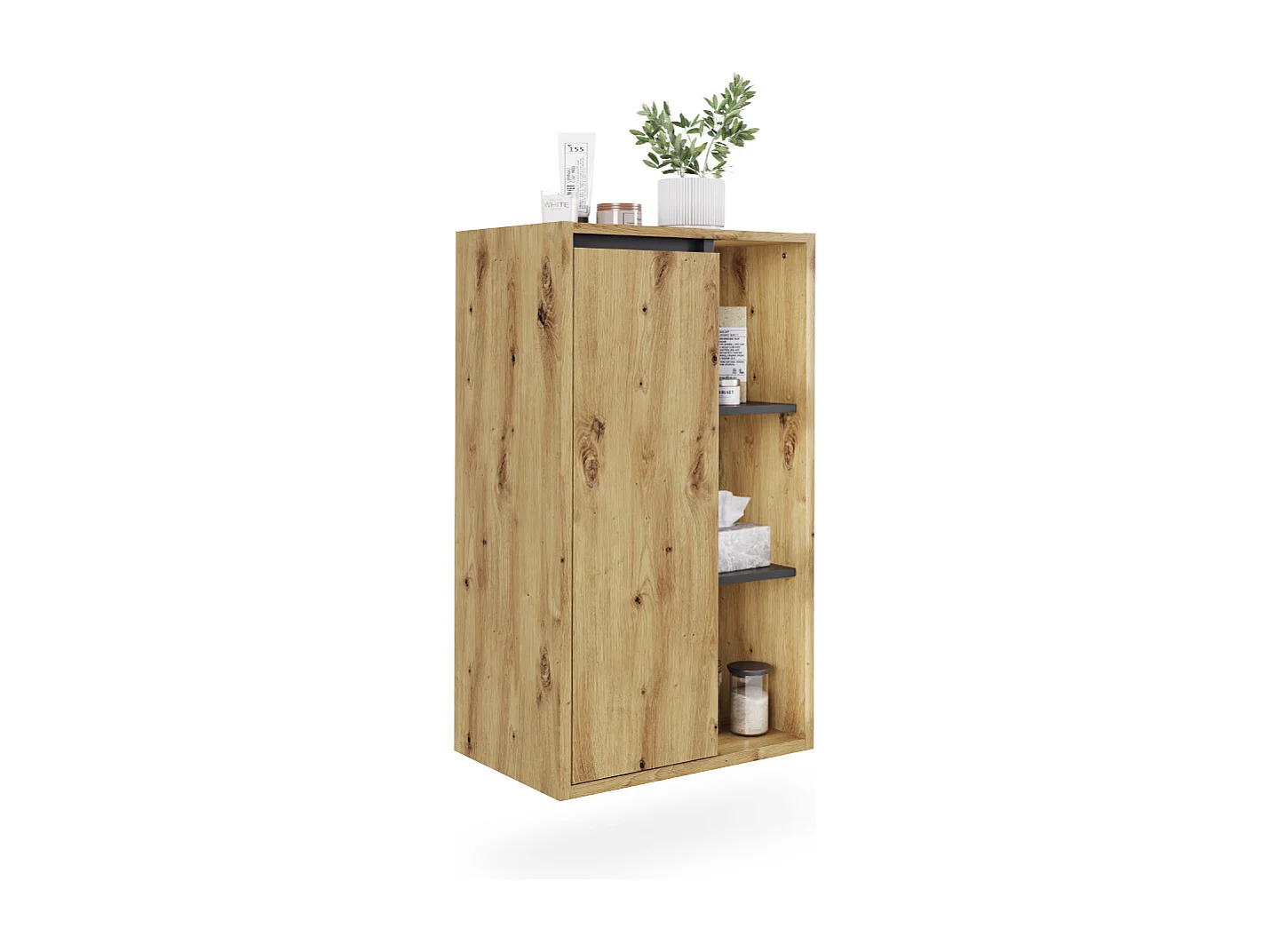 Midischrank artisan/grau 50x33x86 viola