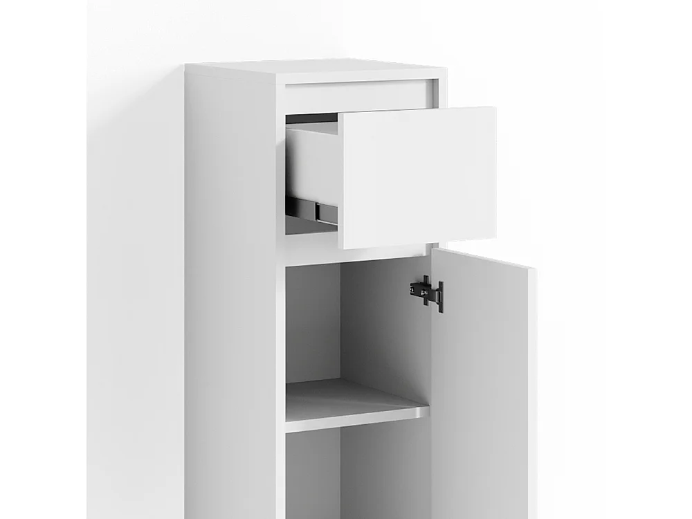 Mobiletto bagno bianco 30x30x95 emma