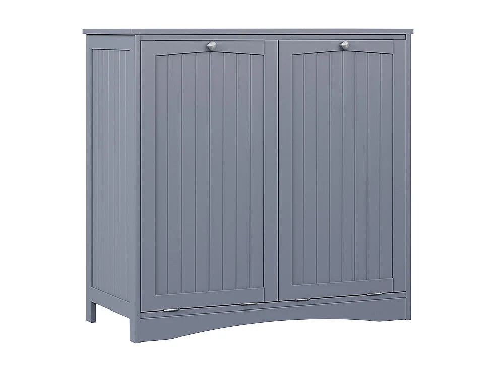 Wäscheschrank grau 83x37x80 bianco