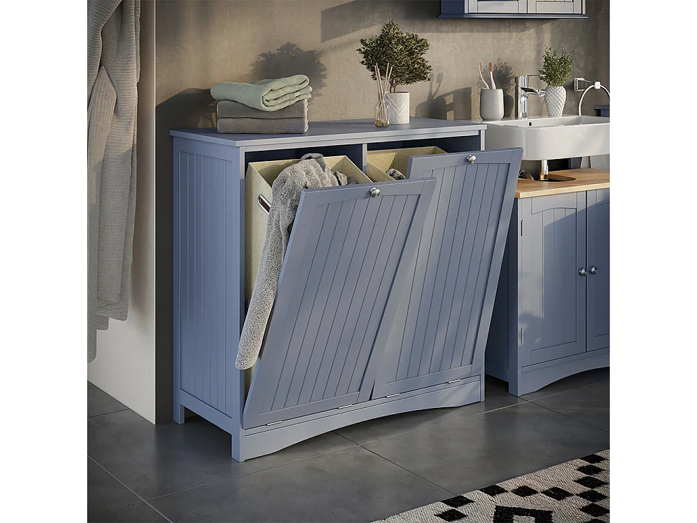 Armoire de salle de bain gris 83x37x80 bianco