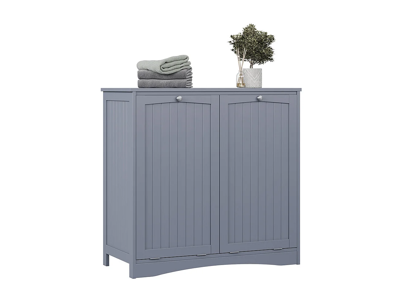 Armoire de salle de bain gris 83x37x80 bianco