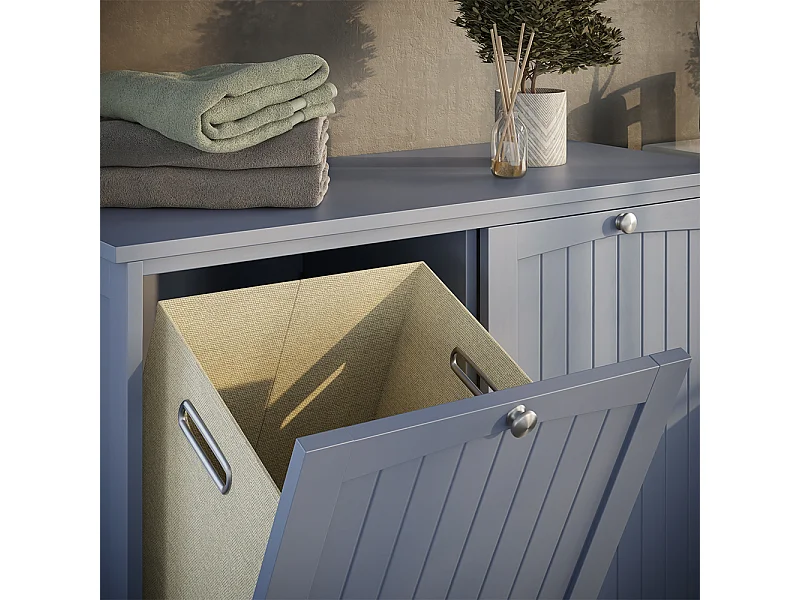 Badkamerkast grijs 83x37x80 bianco