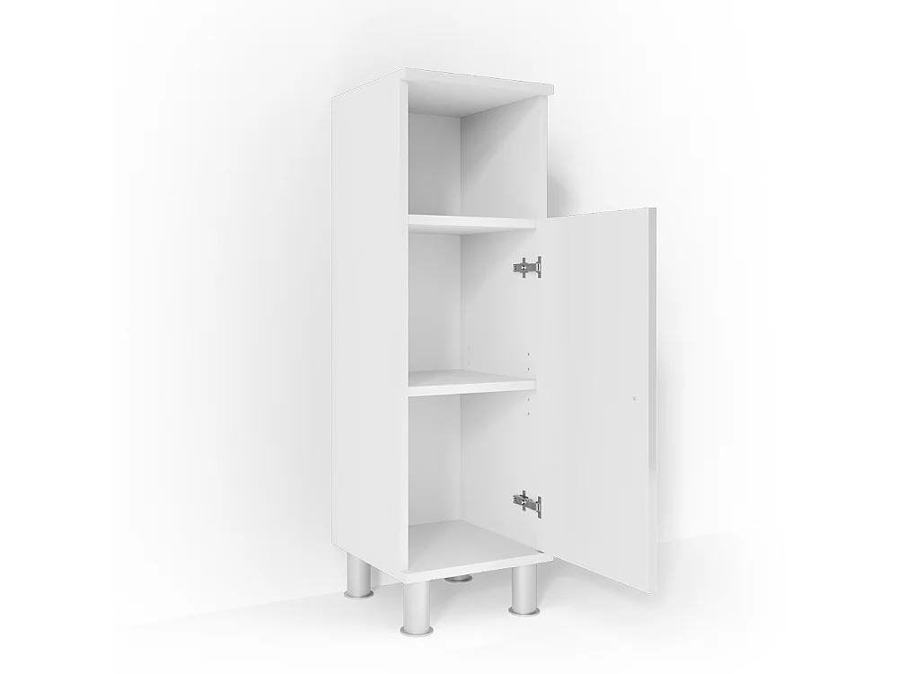 Szafka Midi biały wysoki połysk 30x30x95 fynn