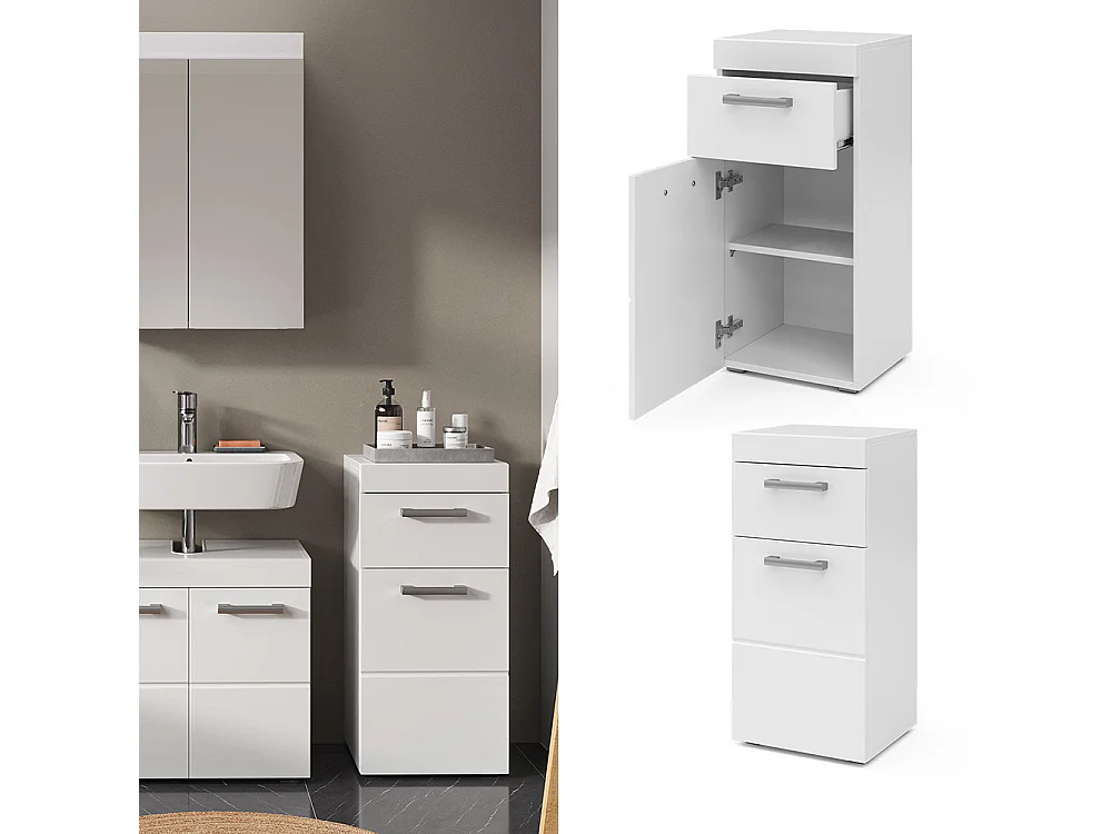 Midischrank weiß 37x32.6x79 luna