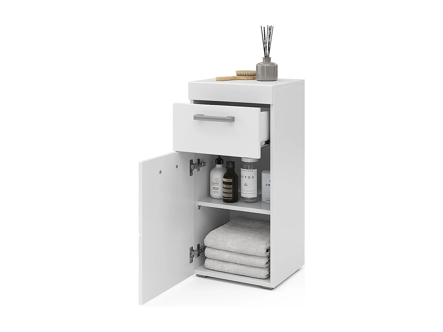 Midischrank weiß 37x32.6x79 luna