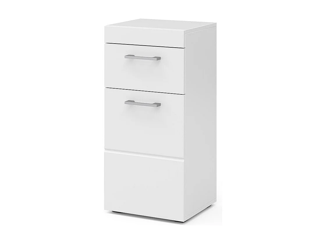 Halfhoge kast wit 37x32.6x79 luna