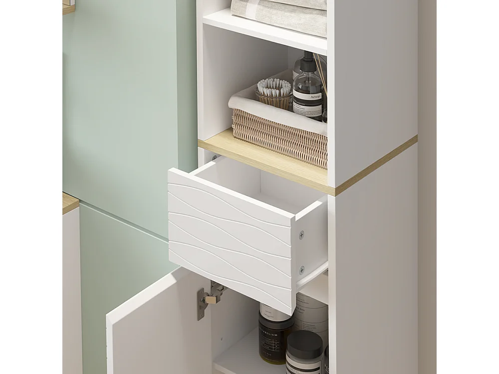 Badezimmermöbel weiß 30x30x151 livia