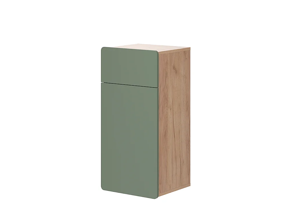 Meuble salle de bain vert/force de lor chêne 36.6x32.8x76.6 izan