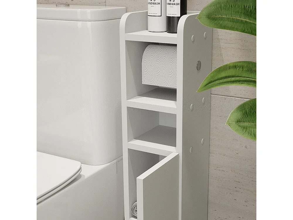 Armoire pour papier toilette blanc 17.6x19.2x82.2 fynn