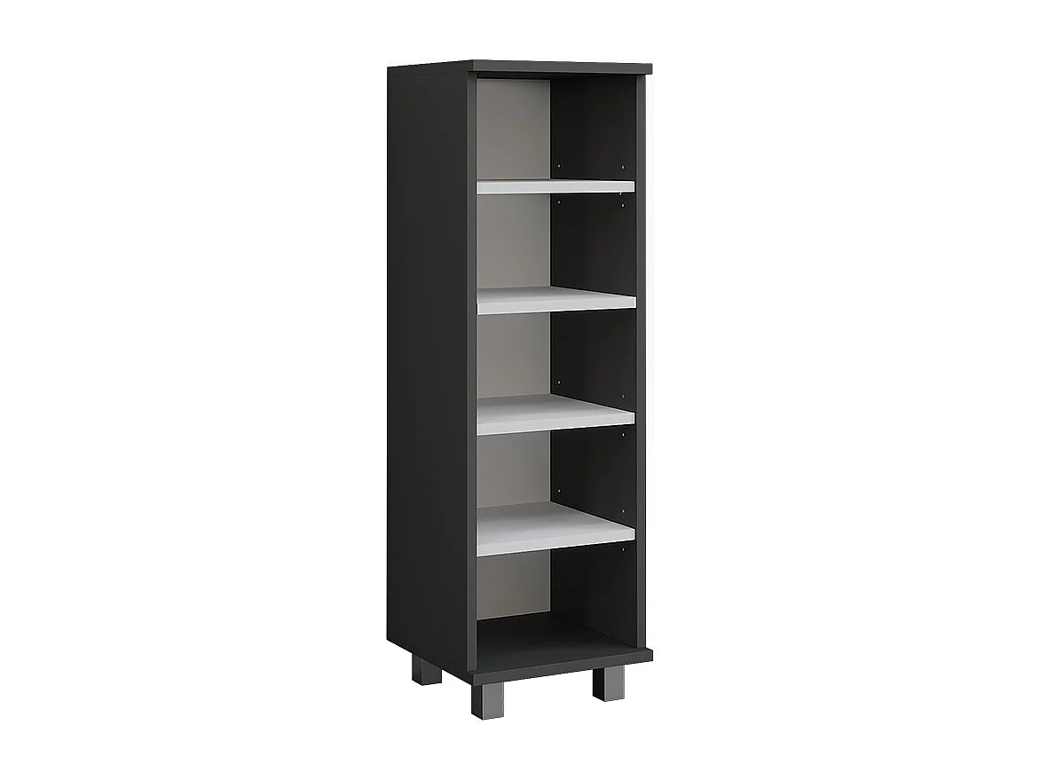 Armoire Midischrank anthracite/blanc 30.2x30x95 ilias