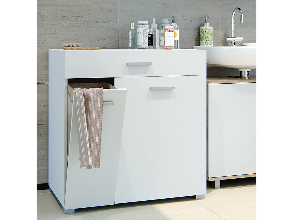 Armoire de salle de bain blanc 75x45x78.5 matteo