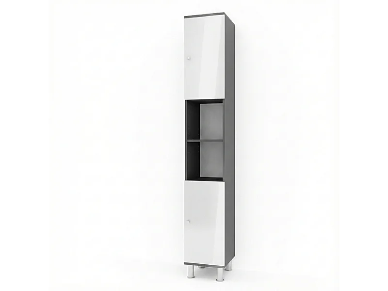 Badkamerkast antraciet 30x30x190 fynn