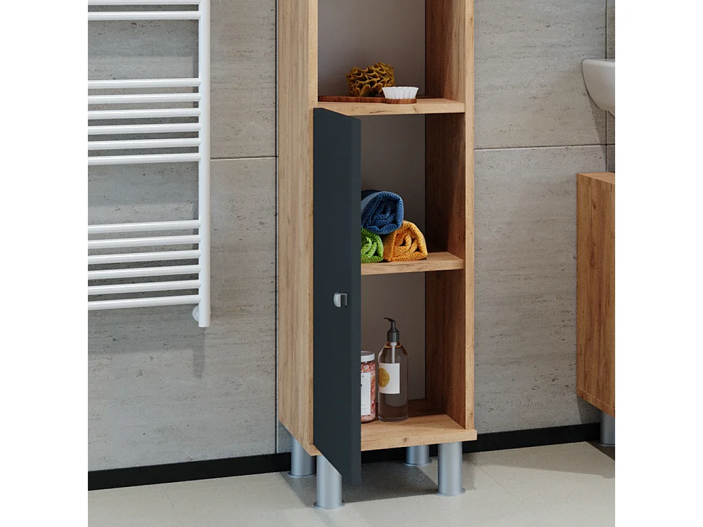 Badschrank eiche 30x30x190 fynn