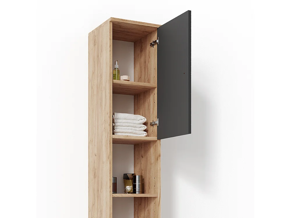 Badschrank eiche 30x30x190 fynn