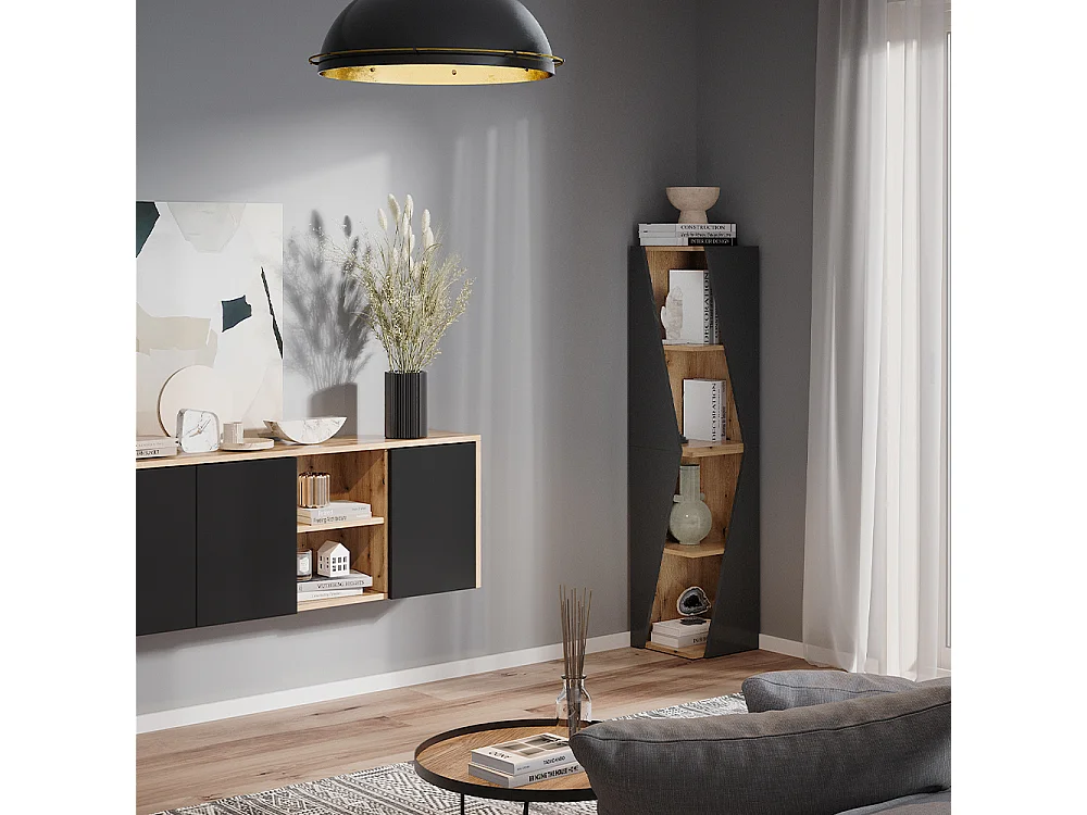 Meuble salle de bain anthracite 31.6x31.6x70.5 benno