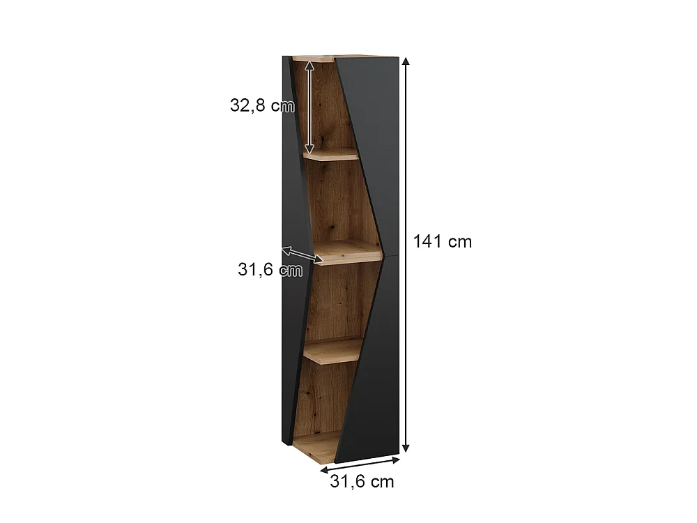 Bathroom cabinet anthracite 31.6x31.6x70.5 benno
