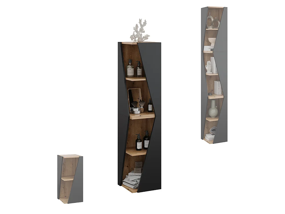 Bathroom cabinet anthracite 31.6x31.6x70.5 benno