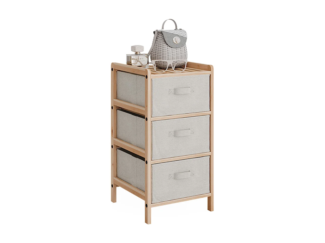 Armoire de salle de bain beige 34.5x36.5x67 bruno