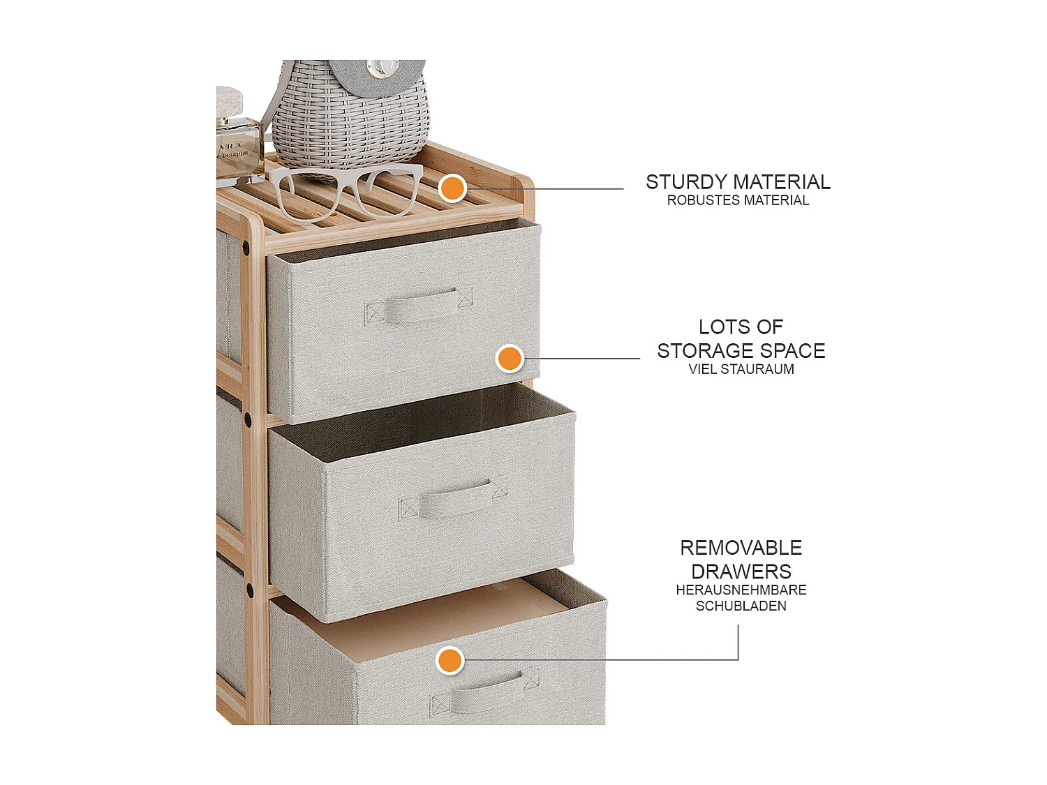 Armoire de salle de bain beige 34.5x36.5x67 bruno