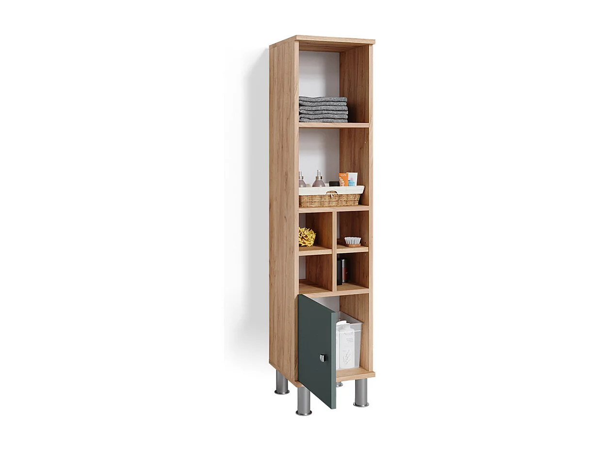 Midischrank grün 30x30x130.6 fynn