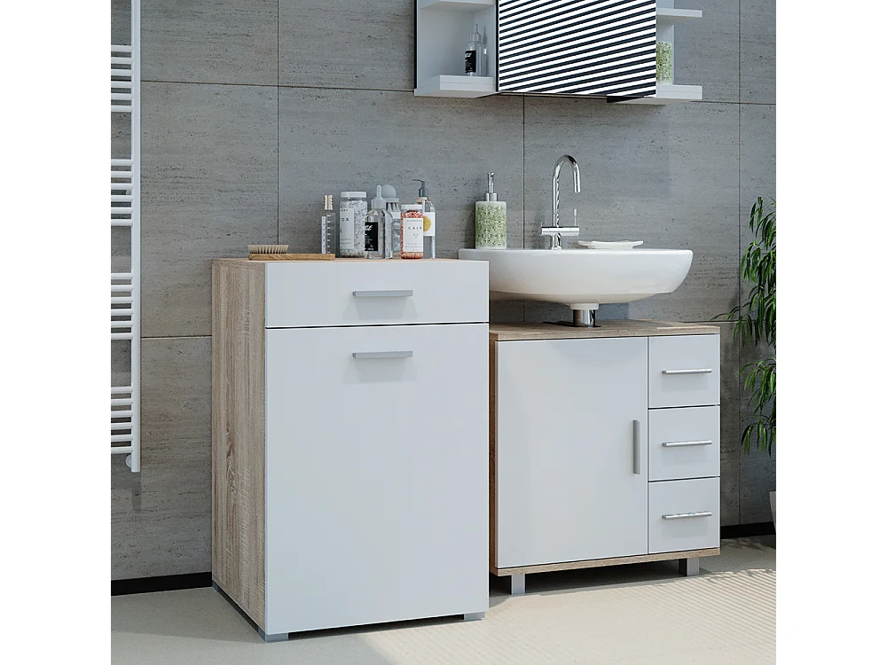 Armoire de salle de bain sonoma 50x45x78.5 matteo