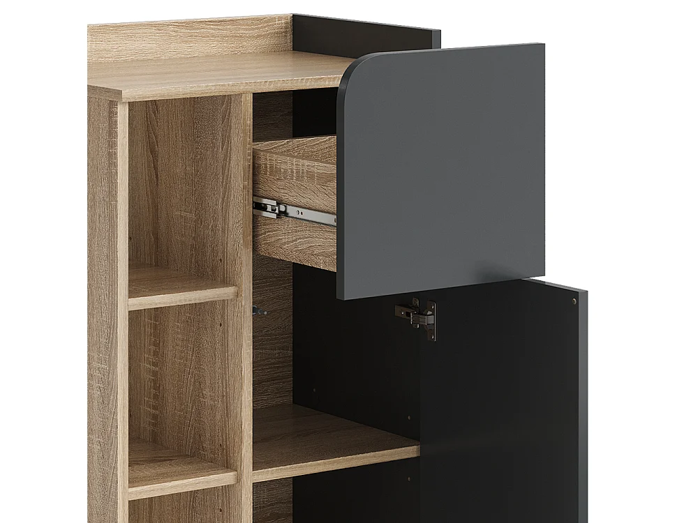 Unterschrank sonoma/anthrazit 50x35x90 karen