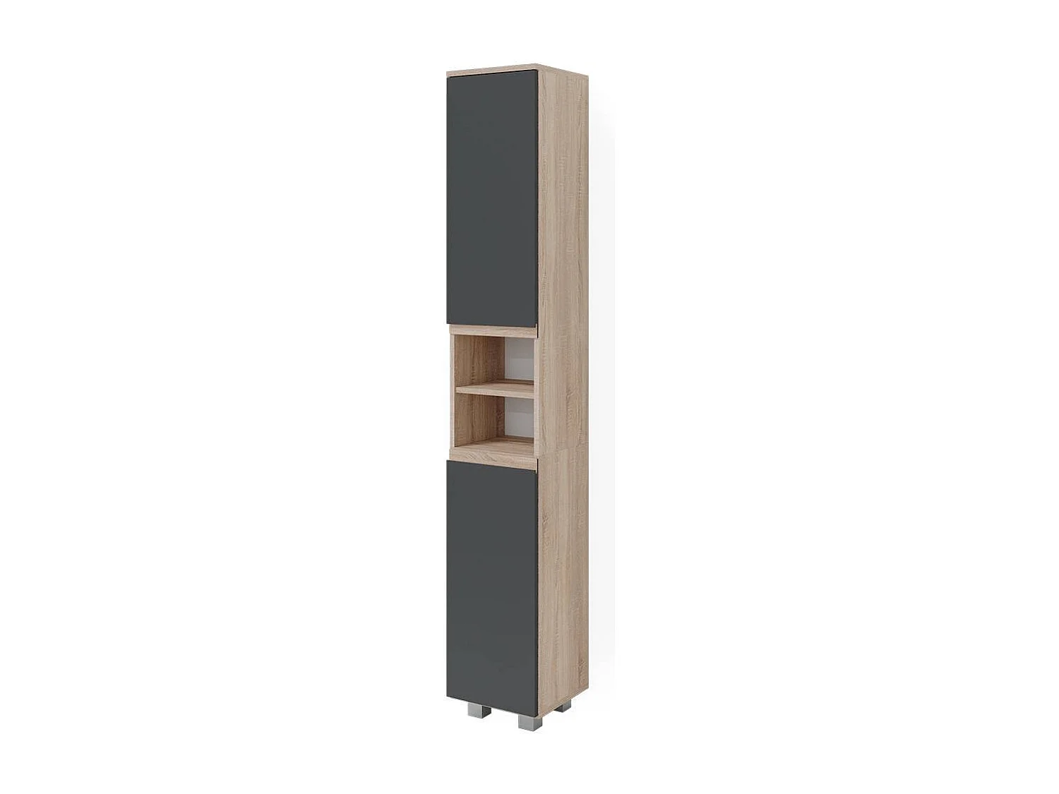 Badschrank sonoma 30x30x190 j-shape