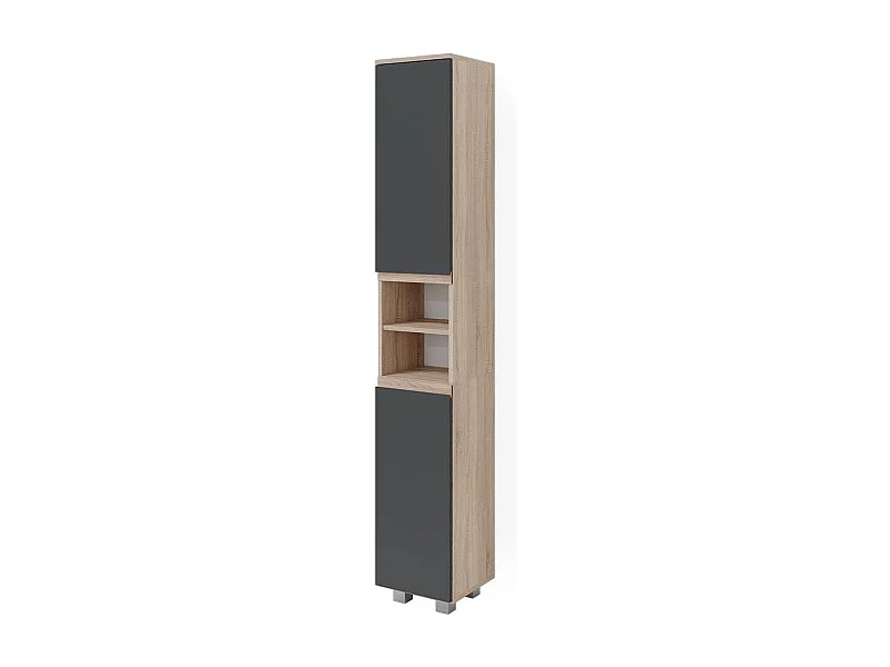 Badschrank sonoma 30x30x190 j-shape