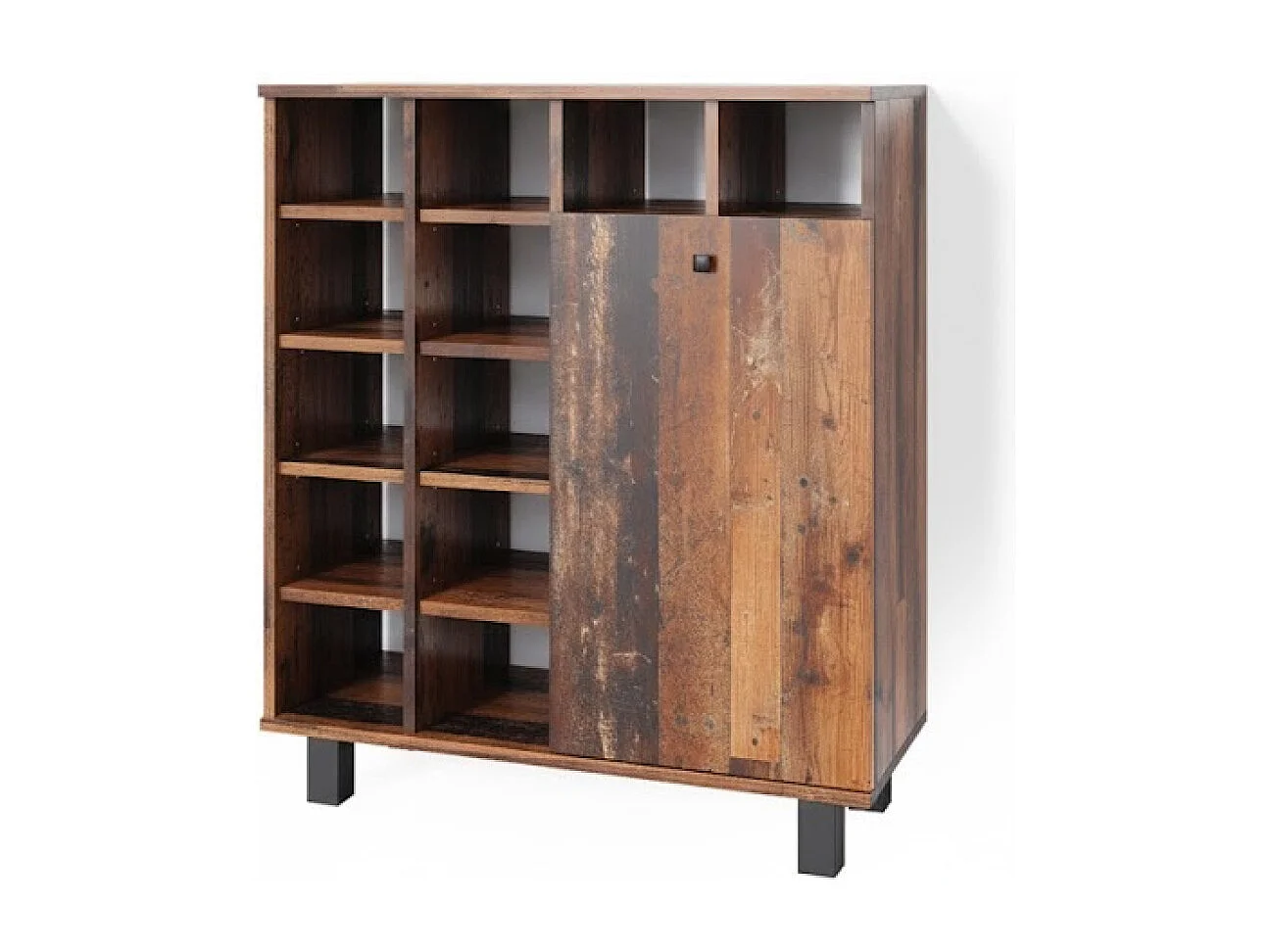 Armoire de salle de bain chêne rustique 78.4x34x91.6 fynn